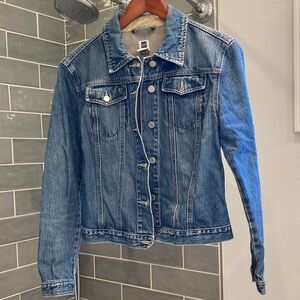 GAP Factory Women’s Blue Denim Cropped Jean Jacket Size Medium